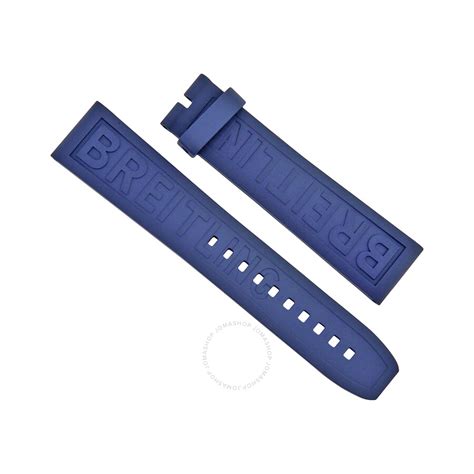 blue breitling strap|Breitling 20mm rubber strap blue.